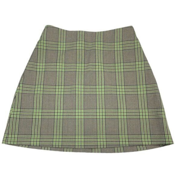 Aritzia Wilfred Renee Plaid Mini A-Line Skirt Size 6 - Picture 1 of 5
